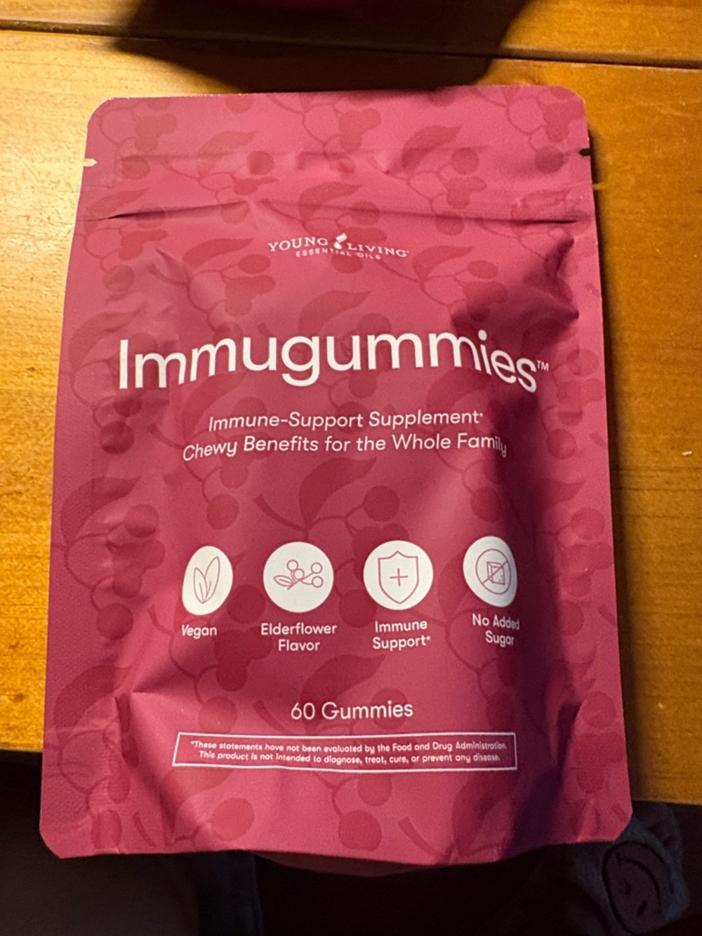 Young Living Immugummies Pink Supplement Bag